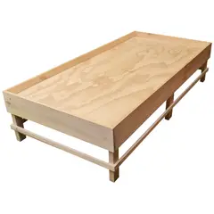 ARTE CHICO - Cama de Cuarzo de Madera para Relajación y Meditación