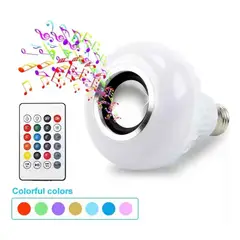GENERICO - Ampolleta Con Parlante Bluetooth Led Rgb Control Remoto