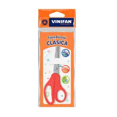 GENERICO - Tijera Escolar Clásica Vinifan - 1 ud - Rojo - Tamano Unico