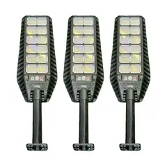 TASBEL - Pack 3 Foco Solar 1000w Sensor de movimiento Soporte y Control Remoto