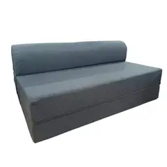 RECUTEX - SOFA CAMA ESPUMA GREY GRIS 2 PLAZAS