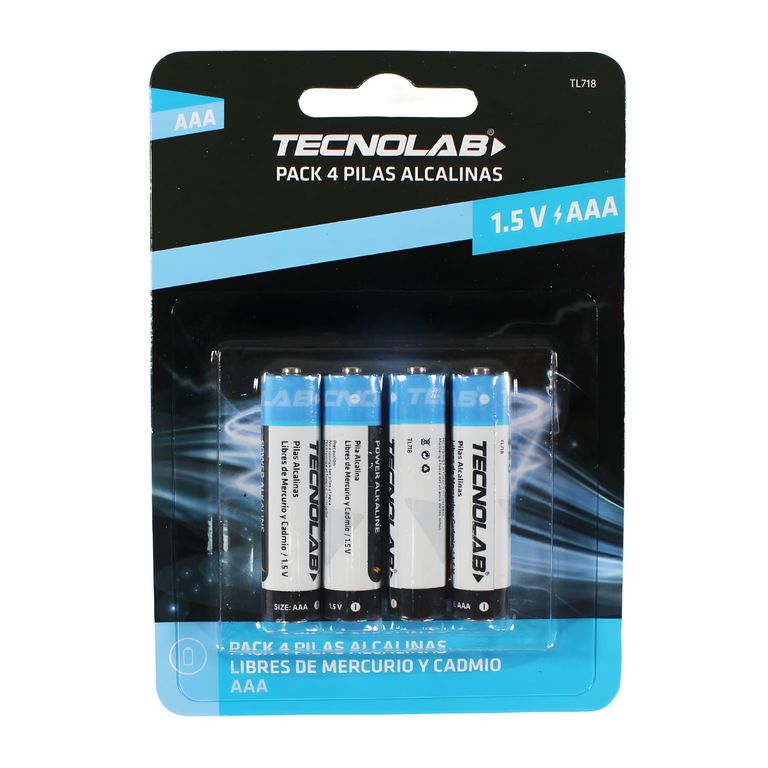 Pack 4 Pilas AAA Alcalinas 1200mha - SC