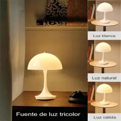GENERICO - Lámpara Hongo Mushroom Recargable Touch 3 Tonos de Luz
