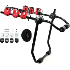 GENERICO - Porta bicicletas triple para automóvil portabicicletas auto Doux