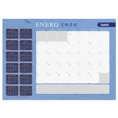 ASCOTT - Planner Calendario Agenda Mensual De Escritorio Isofit