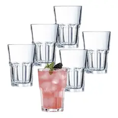 ARCOROC - Set 12 Vasos Alto 350 cc Granity Francés