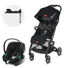CYBEX - Coche Travel System Qbit AC Black + Aton B2 + Base