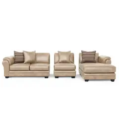 AMERICA DECORA - Sofá Seccional Derecho 5 Cuerpos XL Con Resorte Estructural Grandón Envejecido