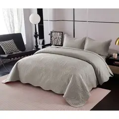GENERICO - Quilt de Verano King Color Gris Meipulis03