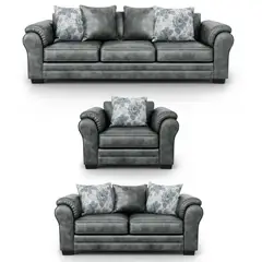 AMERICA DECORA - Living 8 Cuerpos 4+3+1 XL Con Resorte Estructural Grandón Envejecido