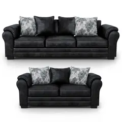 AMERICA DECORA - Living 7 Cuerpos 4+3 XL Con Resorte Estructural Grandón Envejecido