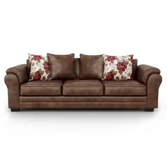 AMERICA DECORA - Sofá 4 Cuerpos XL Con Resorte Estructural Grandón Envejecido