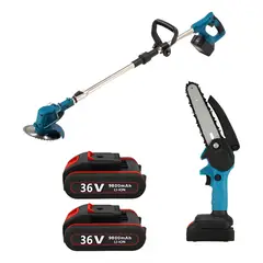 MOVI - Kit 2 en 1 Orilladora + Mini Motosierra Inalámbrica