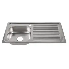 GENERICO - LAVAPLATOS ACERO INOXIDABLE 102 X 50CMS