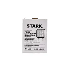 STARK - FOCO CUADRADO BICOLOR ROJO/AMBAR LED 10/30 VOLTS IZQ