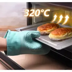 GENERICO - Guantes De Silicona Para Horno Y Cocina Toma Ollas Antideslizante