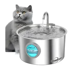ESHOPANGIE - Bebedero Fuente De Agua Gatos Mascotas Automatico Acero 32l