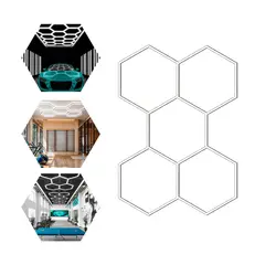 BITBYTE - Luminaria LED Hexagonal 192W Blanca Fría 6500K Para Techo