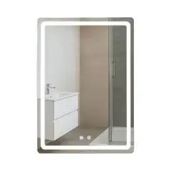 JOYTEK - Espejo Rectangular Touch con Luz Led 3 colores 60 x 80 cm