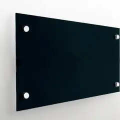 DELL ORTO - Pizarra 60x90 cm - Vidrio Templado 6mm Negro