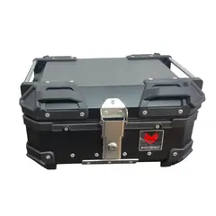 GENERICO - RIDEWOLF 0712-28 Maleta Top Case 28L Negra para Motocicleta