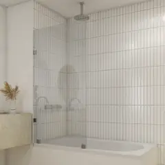 DELL ORTO - Shower Door vidrio templado 100x150 cm herraje inox - Civita