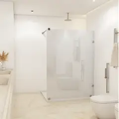 DELL ORTO - Shower Door vidrio templado con empavonado 100x150 cm Herraje inox