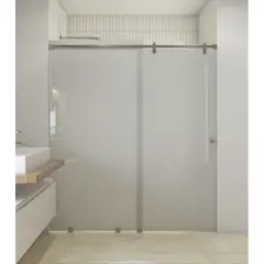 DELL ORTO - Shower Door Corredero 8 mm Empavonado Ancho ajustable 140-150 x 190 cm Satinado Ravella