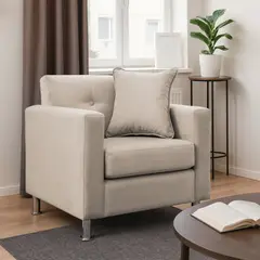 MBC - Sofá 1 Cuerpo New Mallorca Felpa Beige