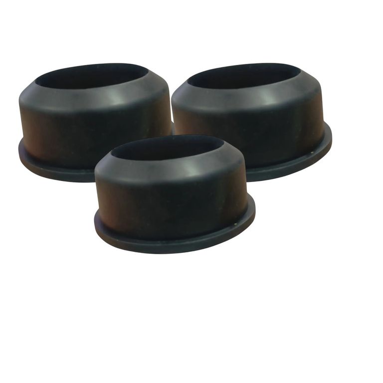 3 X Capuchón De Goma Reducción Para Pvc Desague 50mm a 40mm