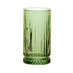 PASABAHCE - Set De 4 Vasos Refresco Alto 435 Cc Verde Linea Elysia