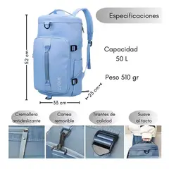 GENERICO - Bolso de viaje impermeable mochila multiusos hombro gimnasio