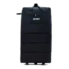 GENERICO - Bolso con 5 ruedas talla ajustable con cremallera color negro