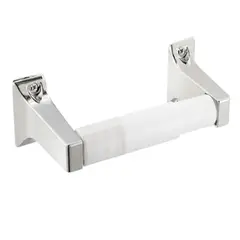 GENERICO - Porta Rollo Confort Papel Higienico Cromado Pvc Para Baño