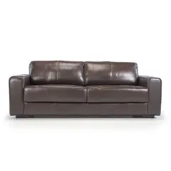 AMUV - SOFA DE CUERO TRENTO 210 CM CHOCOLATE