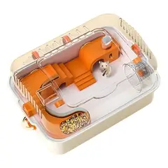 LAVANDAPET - Jaula Premium Acrílica Para Hámster Cuy Erizo Mascotas Lp