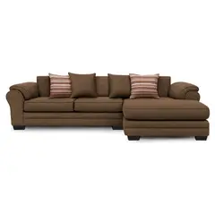 AMERICA DECORA - Sofá Seccional Derecho 5 Cuerpos XL Con Resorte Estructural Grandón Chenille.