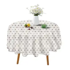 OEM - Mantel De Hule Plastico Mesa Redondo Diseños 140cm