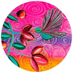 ISA SOLER - 6 INDIVIDUALES COLIBRÍ MULTICOLOR