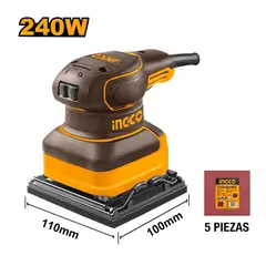INGCO - Lijadora Orbital Electrica 240w 110x100 Mm Ps2416