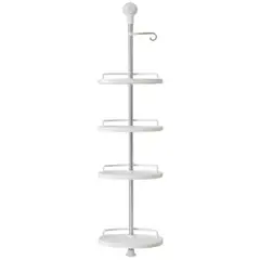GENERICO - Organizador Esquinero Baño Multiuso 4 Pisos Repisas Ajustable