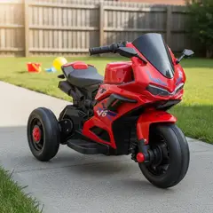 BEBESIT - Trimoto MotoGP Niños Infantil 6V a Batería Rojo