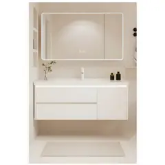 HOMER DESIGN - Vanitorio Luz Con Sensor + Botiquín Espejo Inteligente 80cm