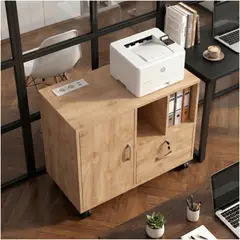 HOMER DESIGN - Mueble De Oficina Archivador Con Llave Con Rueda Con Enchufe