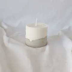 GENERICO - Vela de Cemento con Cera de Soya 6 cm