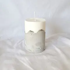 GENERICO - Vela de Cemento con Cera de Soya 10 cm