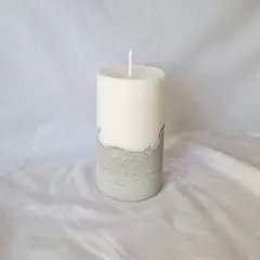 GENERICO - Vela de Cemento con Cera de Soya 13 cm