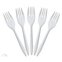 GENERICO - Pack de 100 tenedores de plastico