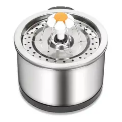 GENERICO - Bebedero eléctrico de acero inoxidable para gatos