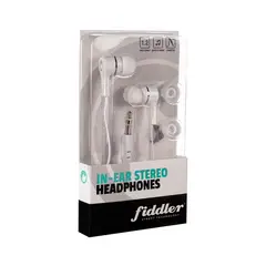 FIDDLER - AUDIFONOS IN EAR STEREO HEADPHONES BLANCO FD-003FW